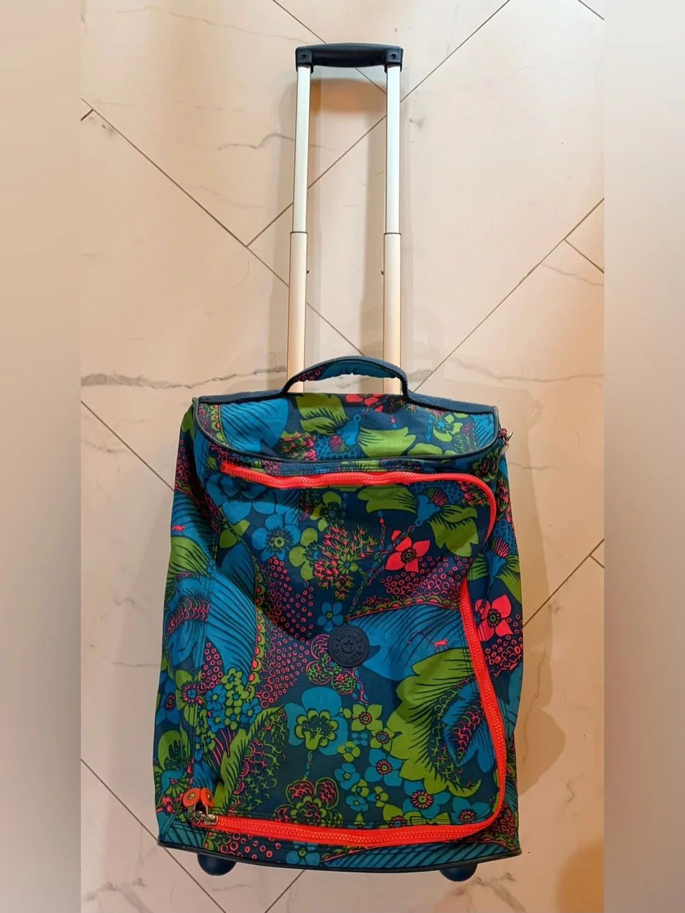 Kipling Darcey Floral Carry-On Rolling Suitcase Retired Print